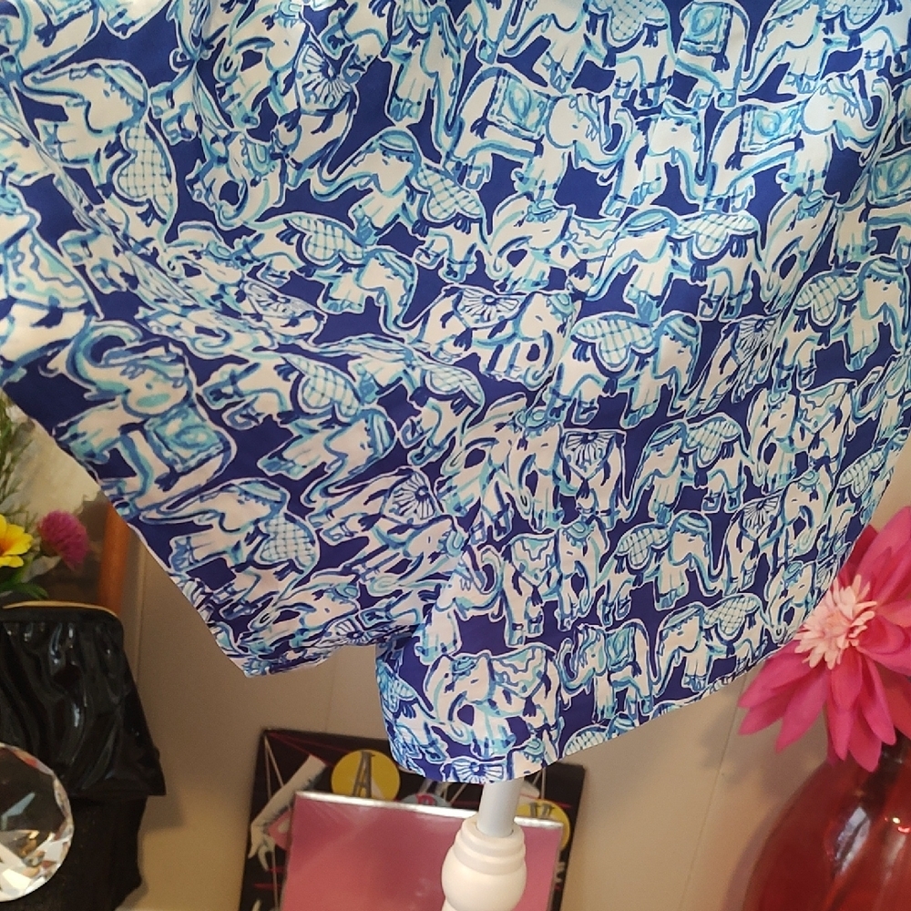 Lilly Pulitzer Elephant Print Romper XS - Picture 5 of 13